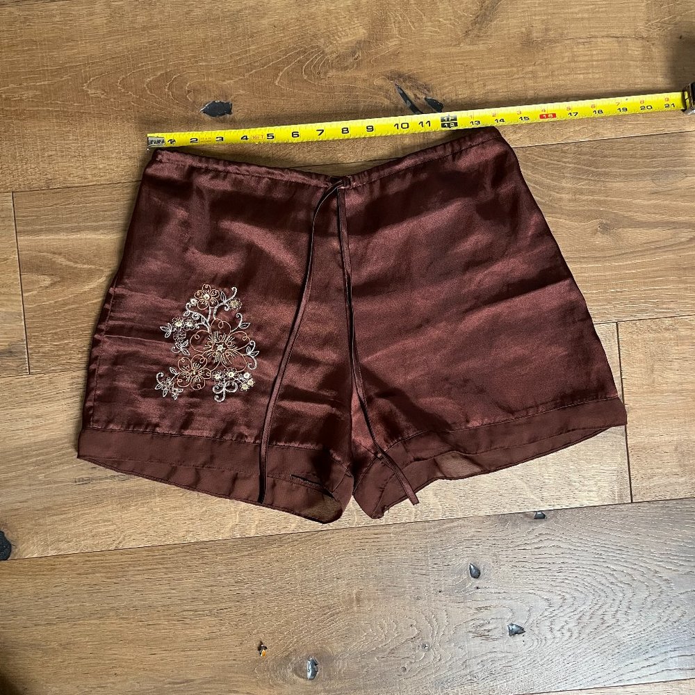 Secret Treasures Sleepwear Embroidered Shorts